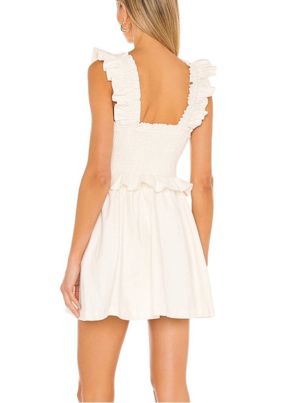 Tularosa White Mini Ruffle Sundress - Picture 9 of 9